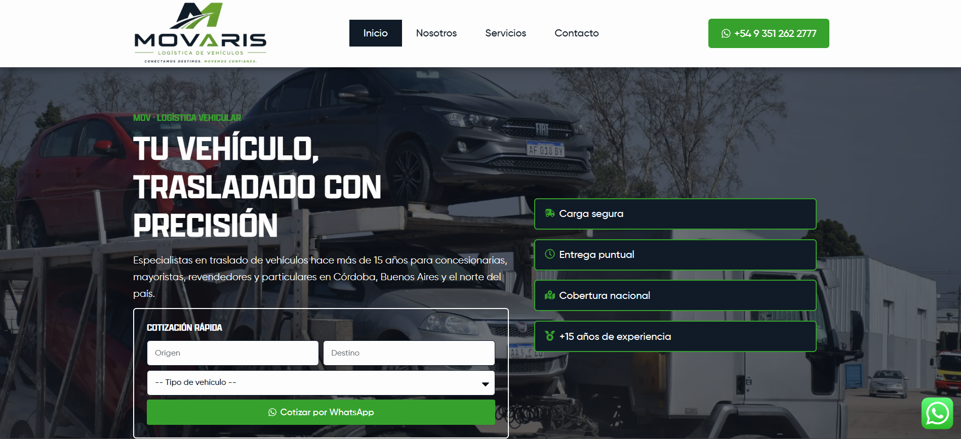 Movaris logística vehicular